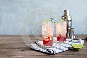 Sloe Gin Fizz Cocktail