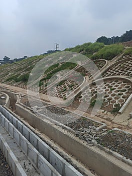 Slope Arch Revetment in Subgrade Work