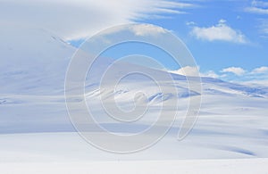 Slope of Mount Erebus, Antarctica photo