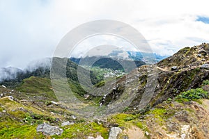 The slope of mount Sibayak