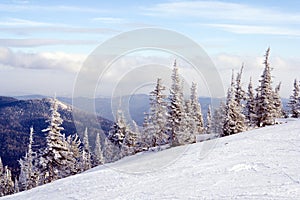 Slope for skiing and snowboarding