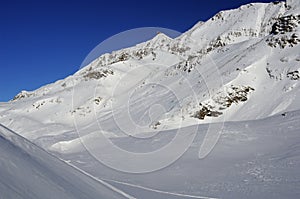 Slopes in Alpe d'Huez. France