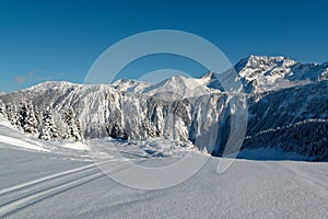 Slopes in Courchevel, 3 Valleys, France