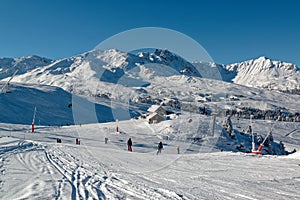 Slopes in Courchevel, 3 Valleys, France