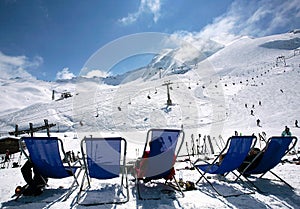 Slopes of Hintertux, Austria.