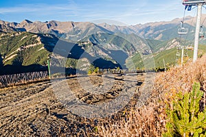 Slopes of La Serra Ski resort, Andor