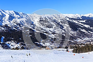 On the slopes of the ski resort of Meribel