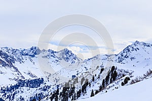 On the slopes of the ski resort of Meribel