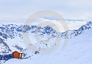 On the slopes of the ski resort of Meribel