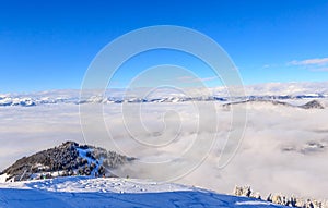 On the slopes of the ski resort Soll, Tyrol