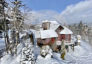 Slopeside condos at Okemo mountain ski resort