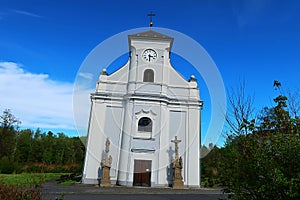 The sloping church of St. Peter of Alcantara