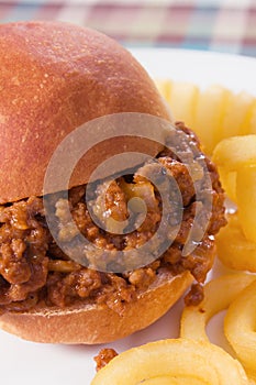 Sloppy Joe & Curly Fries