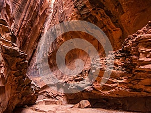 Slot canyon at Long Canyon, Utah