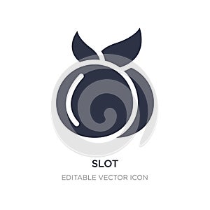 slot icon on white background. Simple element illustration from Food concept