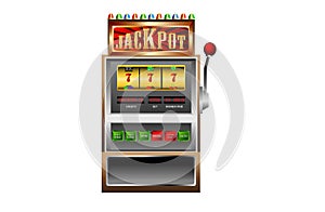 Slot machine 777 jackpot vector