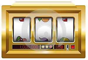 Slot Machine Blank Gold photo