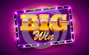 Slot machine coins wins the jackpot. 777 Big win casino concept