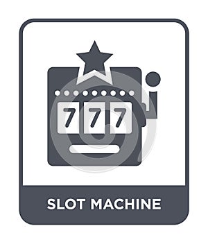 slot machine icon in trendy design style. slot machine icon isolated on white background. slot machine vector icon simple and