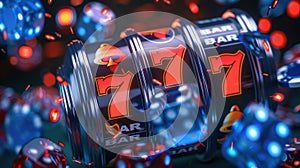 The slot machine jackpot. AI generated