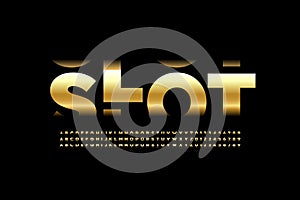 Slot machine style font