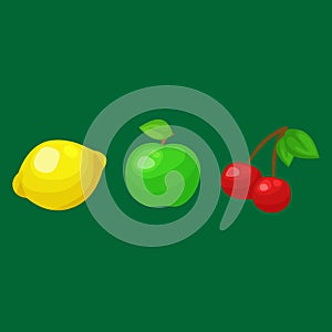 Slot machine with three seven s on green background. win gambling casino icon, risk and play in , vector