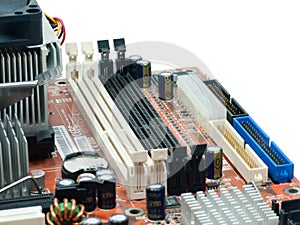 Slot Ram on Computer Mainboard