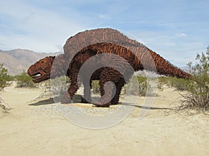 Sloth at Galleta Meadows in Borrego Springs California photo