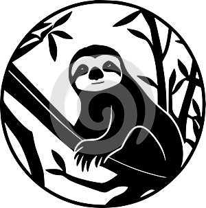 Sloth - high quality vector logo - vector illustration ideal for t-shirt graphic