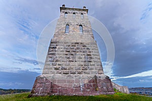 SlottsfjelltÃ¥rnet, a historic tower in the ruins of Tunsberghus Castle on the Slottsfjellet in Tonsberg