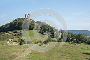 Slovak Banska Stiavnica calvary on the hill