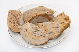 Slovak chicken liver stuffing specialty