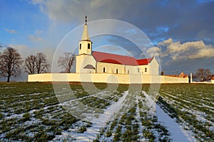 Slovak Church in village Pac photo