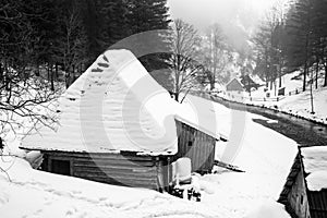 Slovak country in winter, Liptov