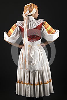 Slovak folklore. Slovak folklore girl.