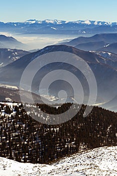Slovak Landscape in Winter photo