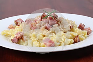 Slovak national food - Halushky