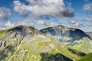 Slovak Western Tatras mountains in summer