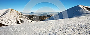 Slovak winter Landscape in the Mountains of Mala Fatra photo