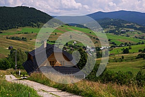 Slovak wooden house