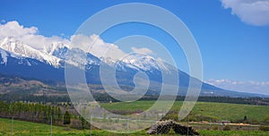 Slovakia countryside in spring