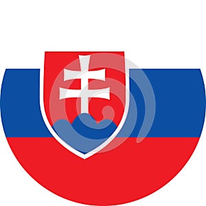 Slovakia Flag illustration vector eps