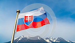 Slovakia Flag. The National Flag of Slovakia