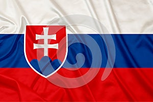 Slovakia Country Silk flag