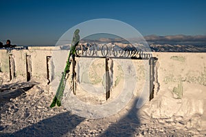 Slovakia, Jasna - February 3, 2022: view from the top of chopok mountains