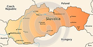 Slovakia map