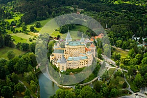 Slovakia Castle from Bojnice in the summer time