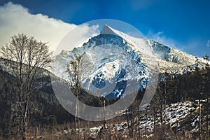 Slovakia mountain from ftom High Tatras. Krivan is national peak of slovakia