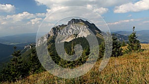 Slovakia mountain peak Rozsutec - Time lapse