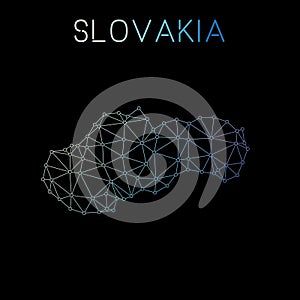 Slovakia network map.